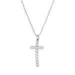 Cross Pendant With Pave Setting