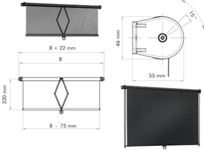 Scissor and other rollerblinds