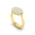 Sparkling Oval Pave Cocktail Ring