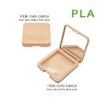 Square empty pla makeup compact packaging