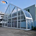 25M Clear Span Transparent Large Curve Marquee Tent...