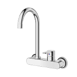 Single-lever wall mounted sink mixer