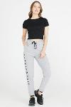 Embroidered leg detailed sweatpants - grey
