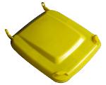Lid for a plastic bin 240t plastic container yellow