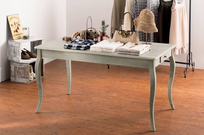 Shabby Chic Display Table Grey Rubber Wood 2 Sizes Available