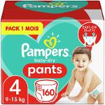 Pampers Baby-dry Pants Size 4 (9-15kg) 360 ° Support To Avoid Leaks, Easy