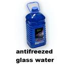 antifreezed glass water