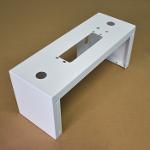 Laser cutting steel white powder coated Parts