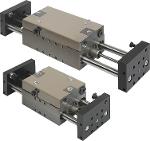 Linear modules pneumatic with two round guides