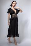 A beautiful nightgown made of 100% black cotton.