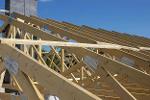 Timber trusses for private house