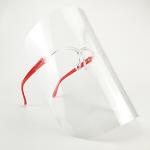 red glass face shield  protection anti fog reusable 