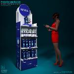 Рекламные торговые стойки NIVEA для гигиены