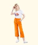 Dafnie · Orange Carrot Pants · Mixxit Ss'21