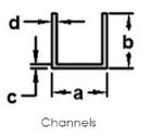 Aluminium U Channels( Any surface)