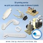Services d’impression 3D en silicone & plastique