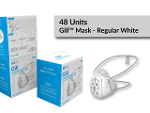 48 Unités - Masque Regular White Gill ™