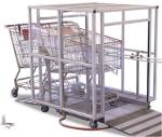 Shopping trolley disinfection systems