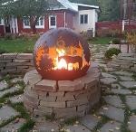 Fire pit Orb “Hedgehog in the Fog”