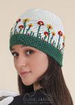 Embroidered Garden Alpaca Hat - Fleece Lining