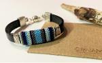 Leather bracelet with Japanese beads from "Urban" collection