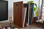 Reka Bookcase & Magazine holder - Mahogany Wood - WOODSAKA