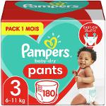 Pampers Baby-dry Pants Size 3 (6-11kg) 360 ° Support To Prevent Leaks, Easy