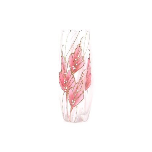 Glass vase | Painted Art Glass Vase for flowers | Interior Design | Home Decor