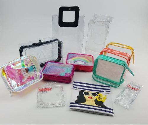 clear PVC, EVA pouch collection
