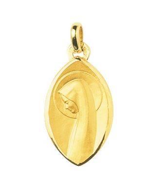 Médaille en or jaune avec vierge 18 carats 2,50g