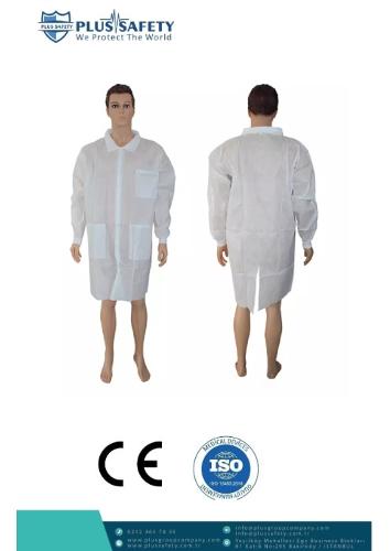 Hospital Uniforms White Lab Coat and Blue 