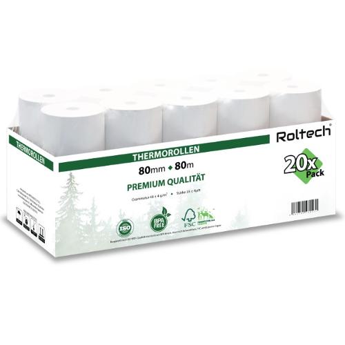 ROLTECH | Thermal paper rolls | 80mm x 80m