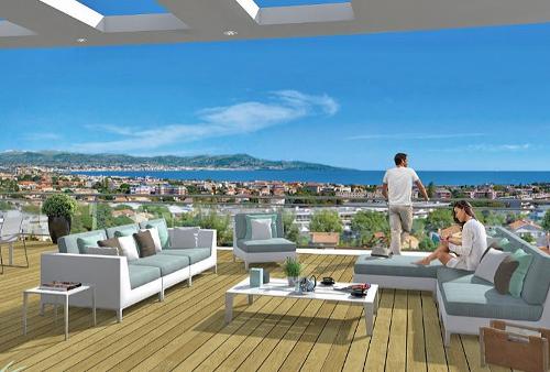 Antibes new apartments with a blue bay on your horizon