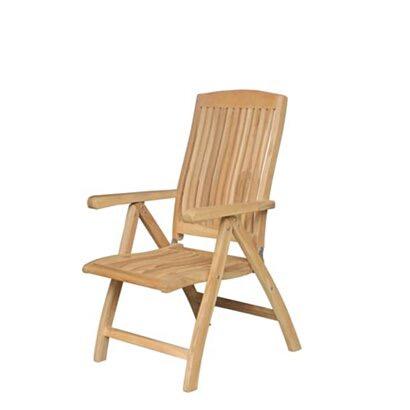 chaise de jardin réglable en bois de teck