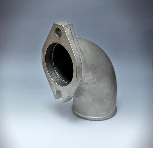 Aluminum Die-casting Part with Elbow Flange to Hose Made of Die-casting
